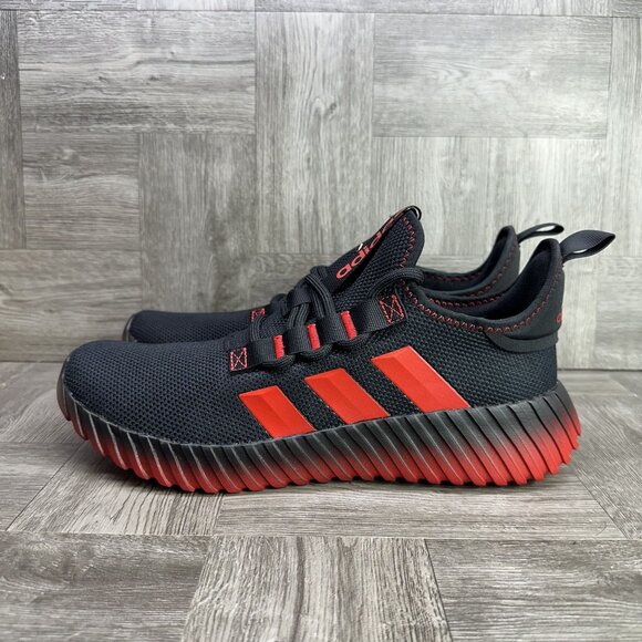 Adidas Kaptir 2.0 Men's size 12 Black Red Running Shoes - Picture 2 of 8